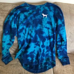 Victoria’s Secret Blue Tie Dye Sweatshirt